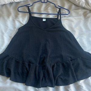 Black Flowy Tank Top